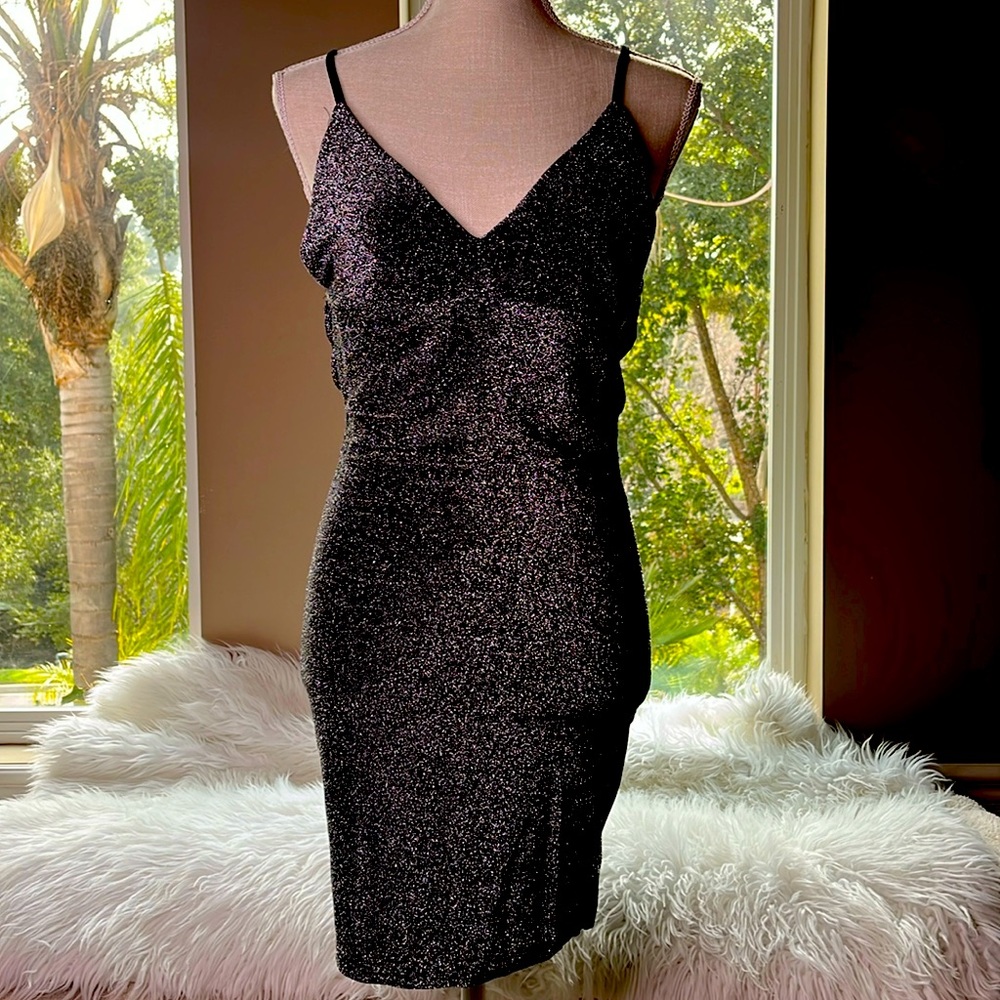 Black silver dress, small